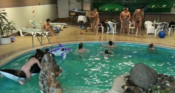 Indoor Dolphin Ride Full HD video - Mutual respect as an important part of the naturist community
