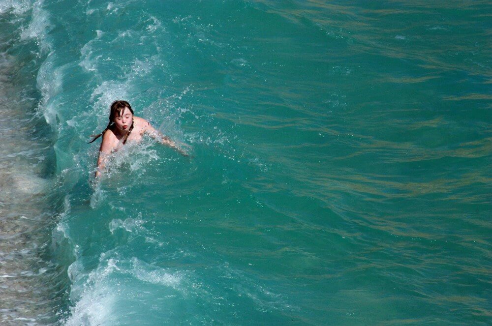 Naturist Cold Water Entry pics - Nudists value simplicity and openness
