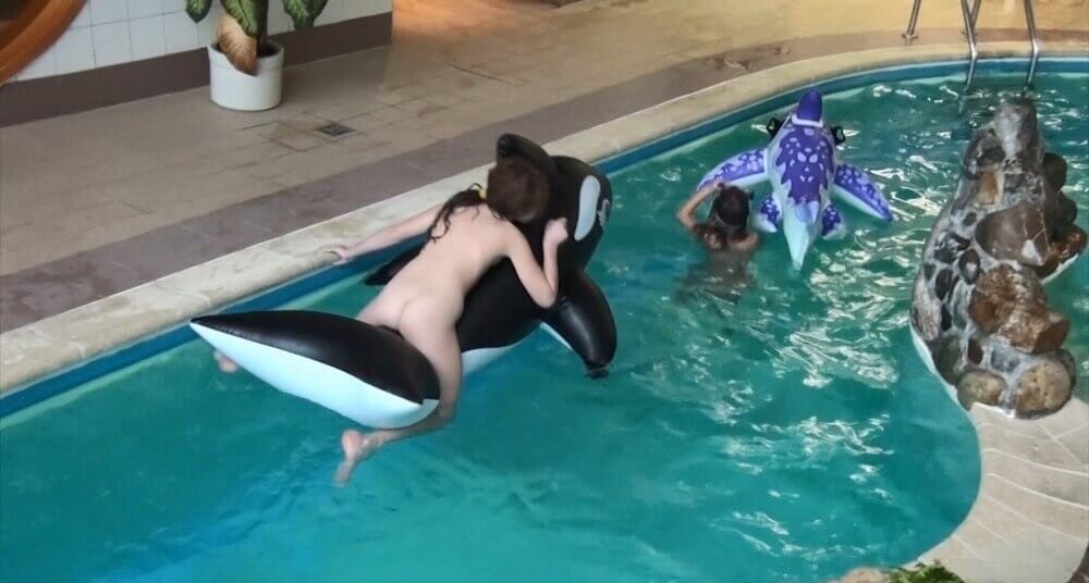 Naturism in the pool Full HD - Connoisseurs of naturism choose nature