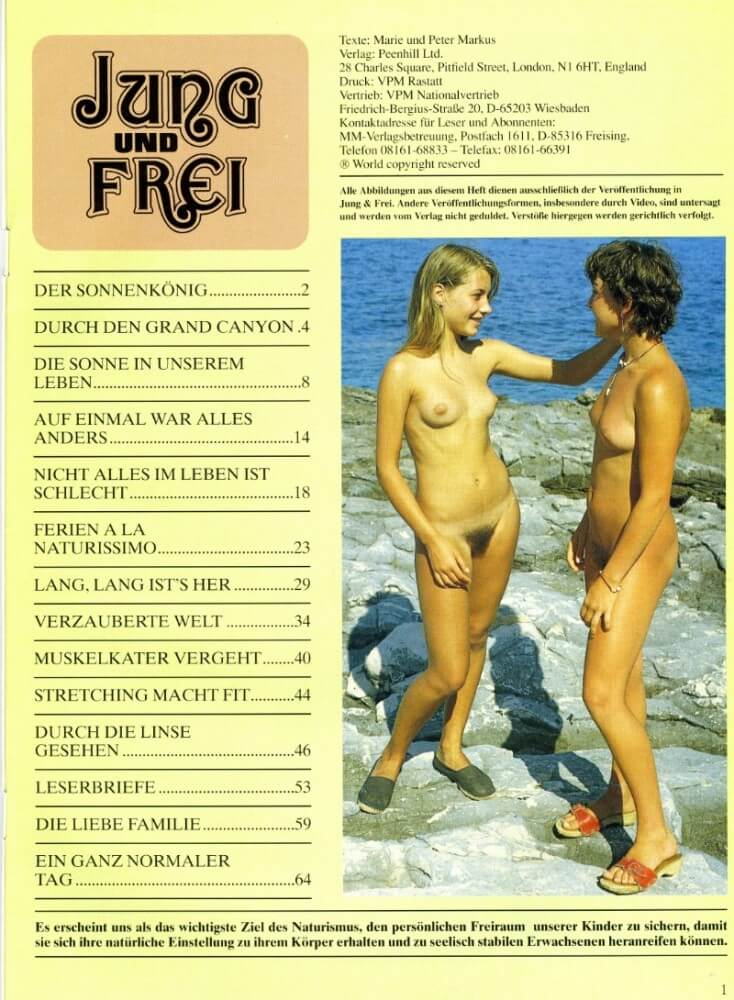 Jung und Frei Nr 76 - Overcoming insecurities is one of the goals of practicing nudism and naturism