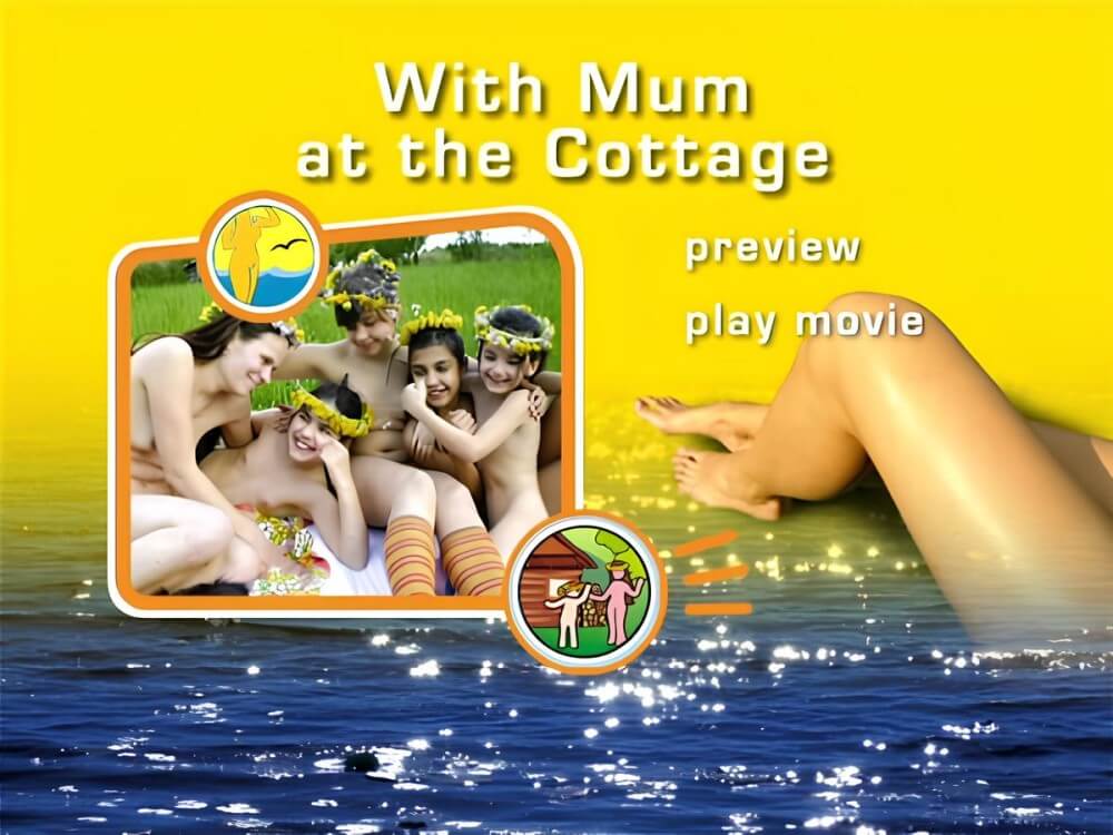 Naturist Freedom: With Mum at the Cottage DVD - Harmony and balance are important in this nudist culture