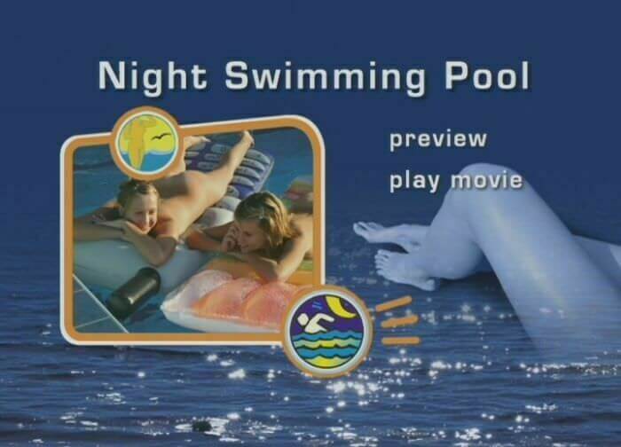 Naturist Freedom: Night swimming pool - The practice of naturism promotes inner harmony and peace