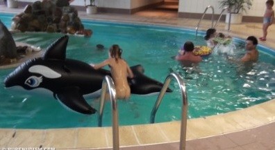 Naturism - Indoor dolphin ride Full HD upd - Through naturism, people seek the opportunity to feel free and in harmony