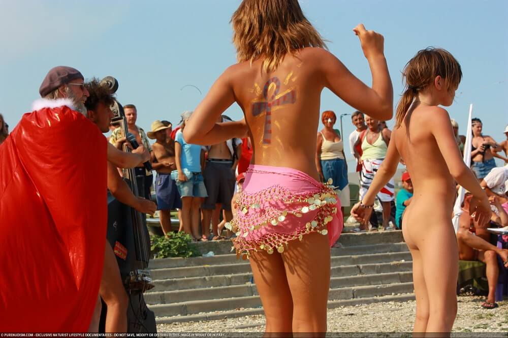 Colorful Carnival Dancing photos - The culture of nudism promotes tolerance and mutual understanding